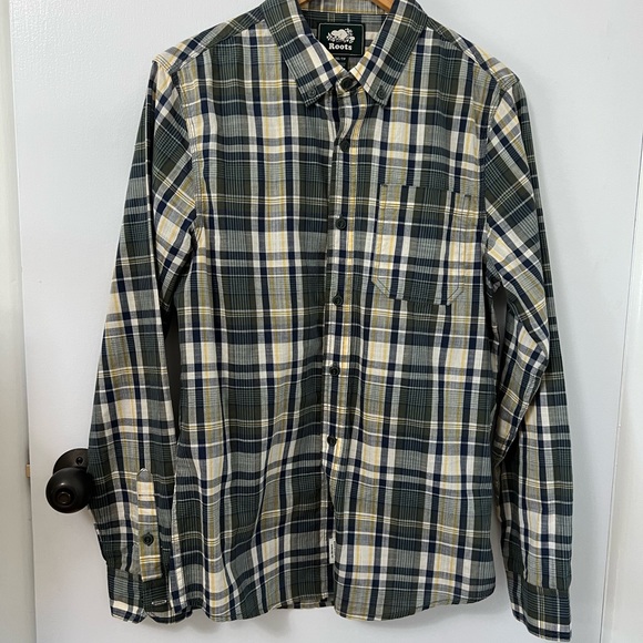 Men’s Roots plaid shirt - Picture 2 of 8